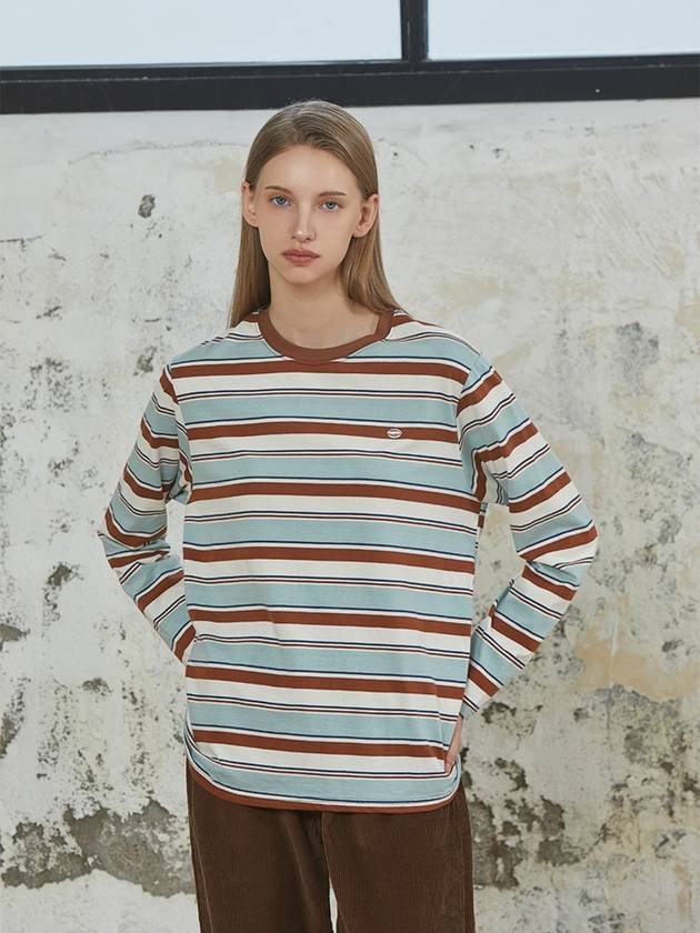 MULTI STRIPE T SHIRT BROWN - ANOETIC - BALAAN 1