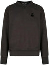 Mike Logo Cotton Sweatshirt Faded Black - ISABEL MARANT - BALAAN 2