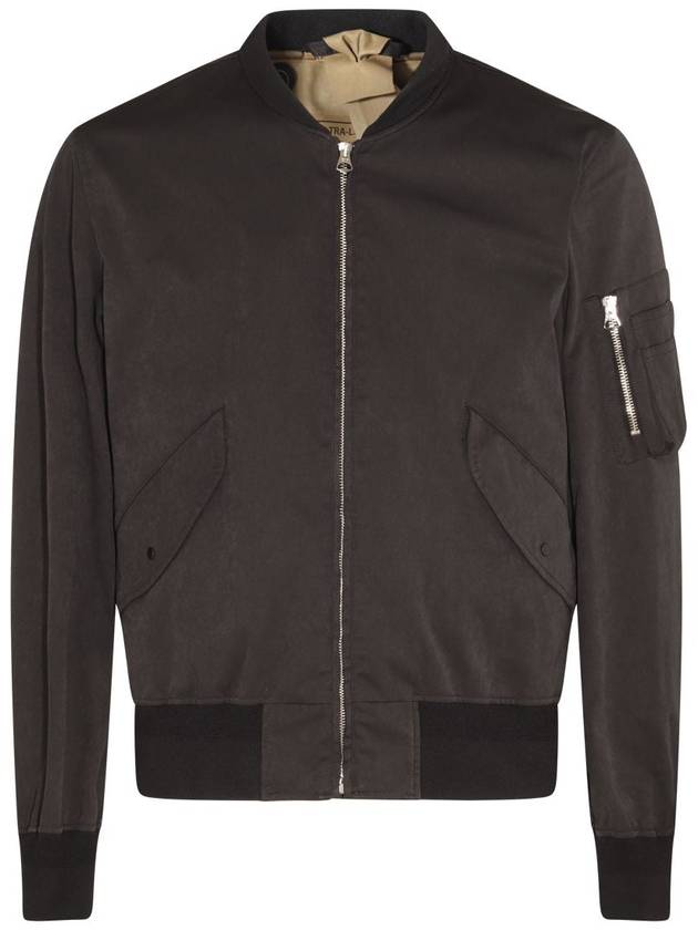 Men's Flight Bomber Jacket Black - TEN C - BALAAN 2