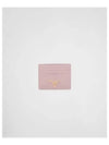 Metal Logo Saffiano Card Wallet Alabaster Pink - PRADA - BALAAN 2