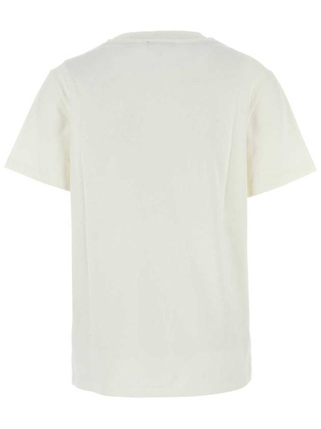 Print Label Short Sleeve T-Shirt White - A.P.C. - BALAAN 3