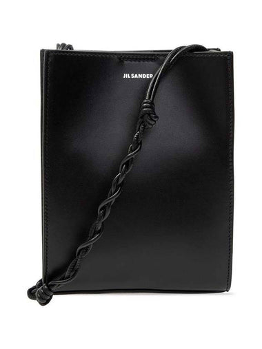 Tangle Small Leather Cross Bag Black - JIL SANDER - BALAAN 1