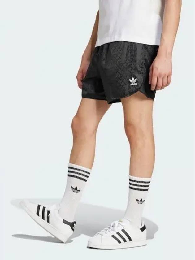 Monogram Recycled Nylon Shorts Black - ADIDAS - BALAAN 2