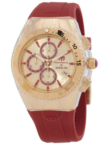 Technomarine Five Elements Chronograph Quartz Gold Dial Men's Watch TM-122004 - TECHNOMARINE - BALAAN 1