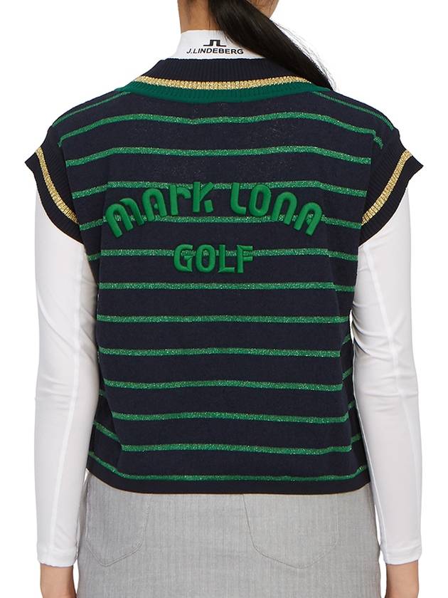 Golf Wear Women s Vest MLW 3A AB02 NAVY - MARK & LONA - BALAAN 5