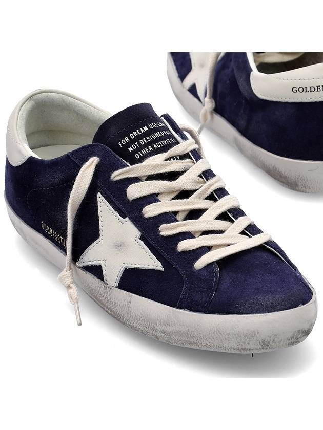 Superstar Suede Low Top Sneakers Navy - GOLDEN GOOSE - BALAAN 2