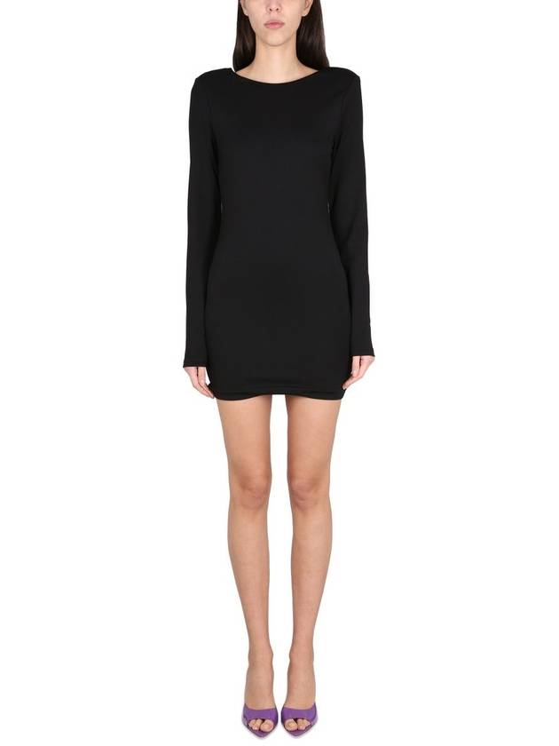 Rotate Birger Christensen Black Viscose Blend Dress - ROTATE - BALAAN 3