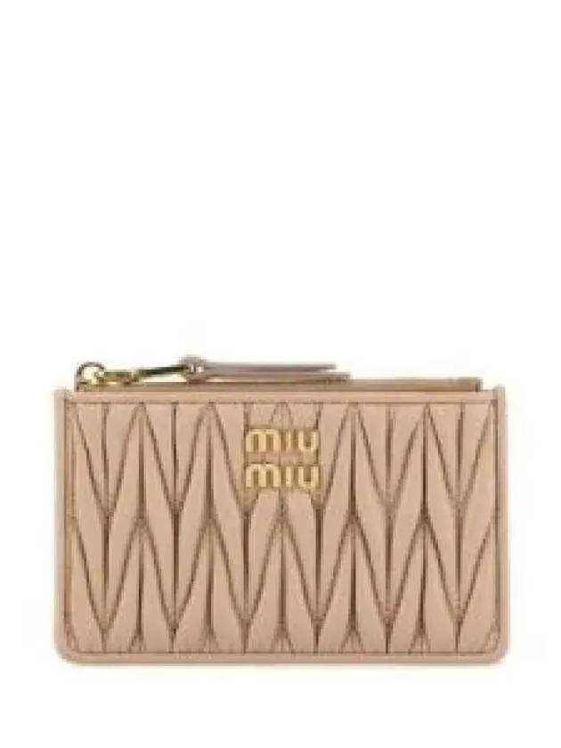 Matelasse Leather Card Wallet Power Pink - MIU MIU - BALAAN 2