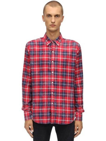 REGULAR BLEACHED CHECK SHIRT - FAITH CONNEXION - BALAAN 1