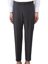 Low Rise Side Tab Wool Slacks Dark Grey - THOM BROWNE - BALAAN 2