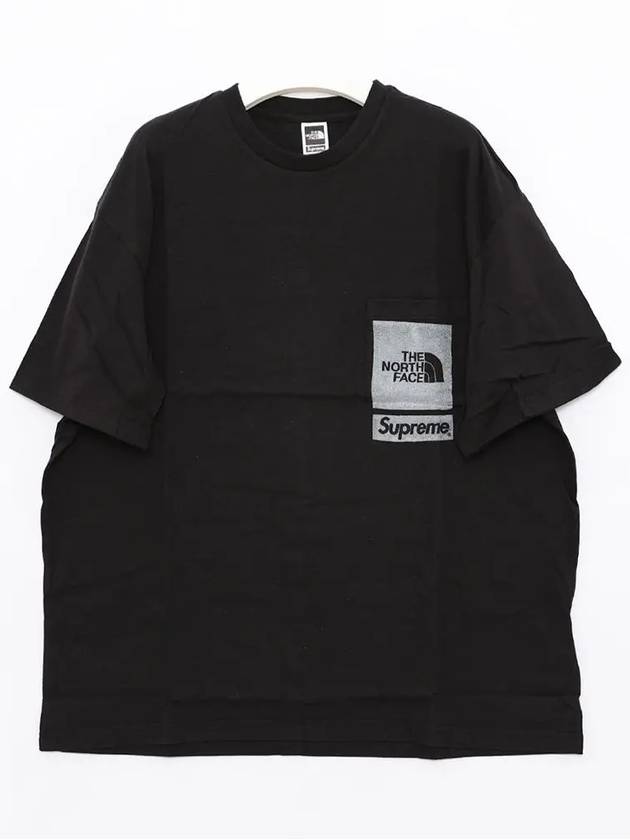 Printed Pocket Short Sleeve T-shirt Black - SUPREME - BALAAN 2