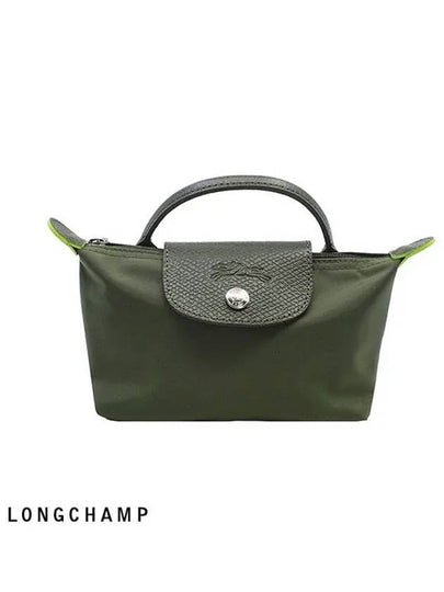 Le Pliage Green Handle Pouch Bag Forest - LONGCHAMP - BALAAN 2