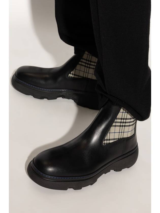 Creeper Low Chelsea Boots Black - BURBERRY - BALAAN 3