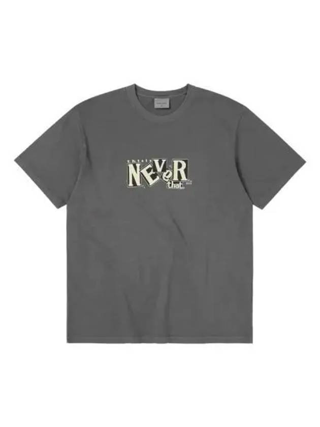 TNT Records Short Sleeve T Shirt Charcoal - THISISNEVERTHAT - BALAAN 1