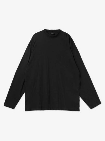 Oversized Crew Neck Long Sleeve T-Shirt Black - BALENCIAGA - BALAAN 2