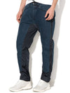 Black Gold Denim and Nylon pants Gold Black - DIESEL - BALAAN 9