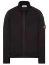 Compass Badge Regular Fit Cotton Track Jacket Black - STONE ISLAND - BALAAN 2