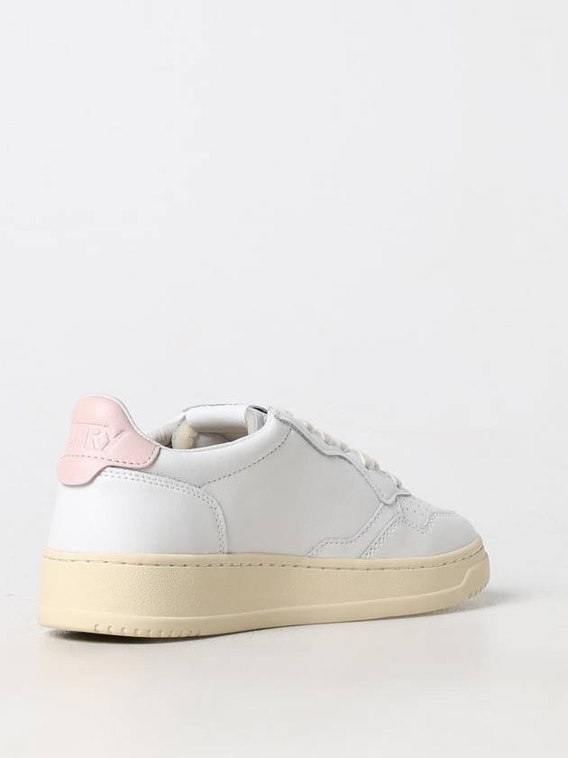 Medalist Pink Tab Leather Low Top Sneakers White - AUTRY - BALAAN 4