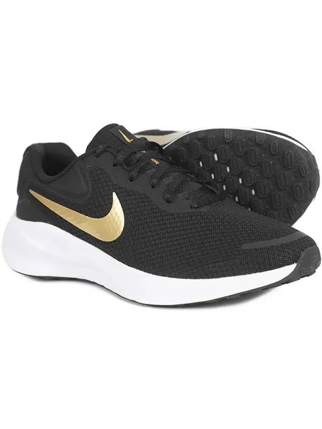 Revolution 7 Black Metallic Gold Wide - NIKE - BALAAN 3