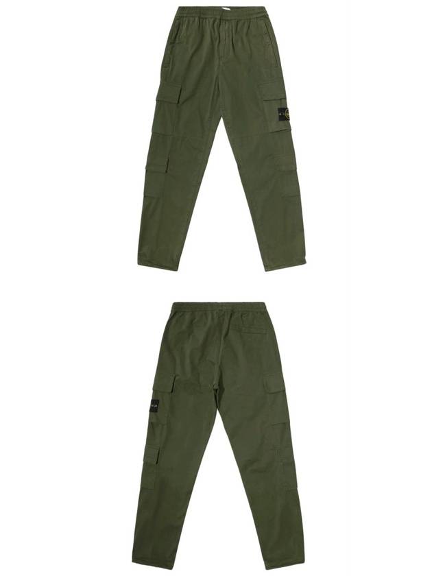 20FW 731531710 V0059 Stretch Cotton Gabardine Pants Green Men’s Pants TLS - STONE ISLAND - BALAAN 4