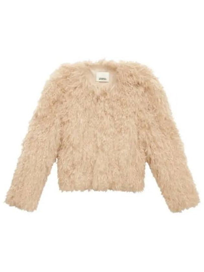 Faustine Cropped Shearing Ecru - ISABEL MARANT - BALAAN 2