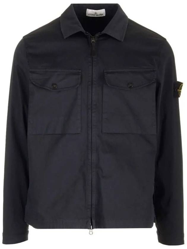 Compass Badge Zipped Jacket Orange Navy Blue - STONE ISLAND - BALAAN 2