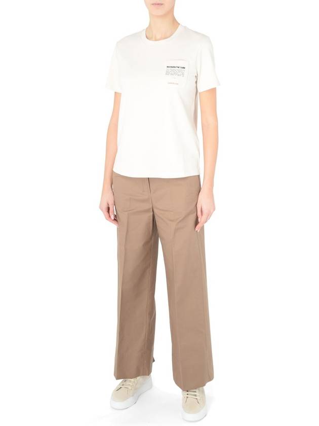 Ottavo Water Repellent Straight Pants Camel - S MAX MARA - BALAAN 3