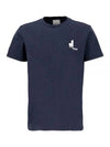 Zafferh Mini Logo Cotton Short Sleeve T-Shirt Navy - ISABEL MARANT - BALAAN 2