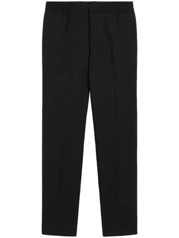 Banding Waist Wool Slacks Black - AMI - BALAAN 1