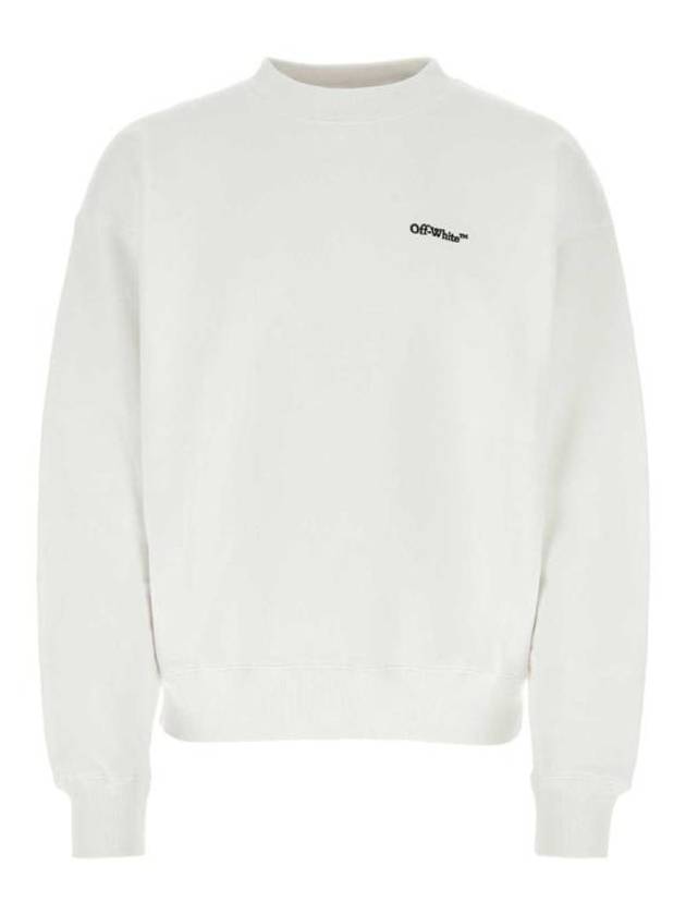 Embroidered Logo Sweatshirt White - OFF WHITE - BALAAN 2