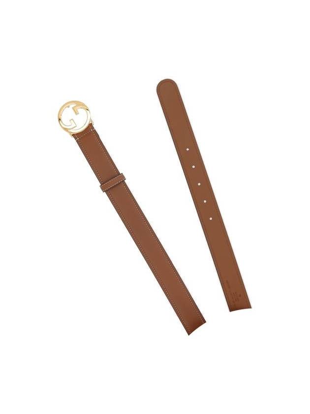 blondie leather belt brown - GUCCI - BALAAN 2