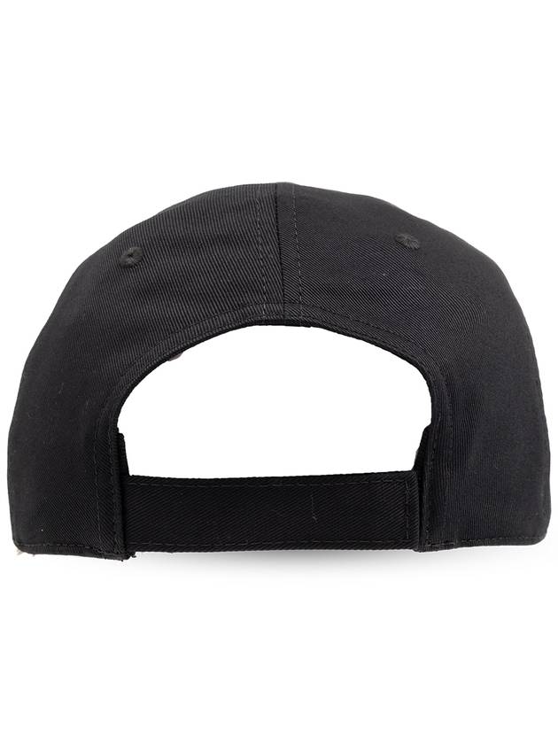 Embroidered Logo Ball Cap Black - MARNI - BALAAN 4