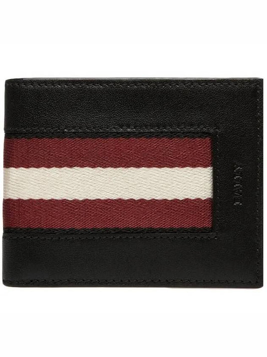 Bevier Half Wallet Black - BALLY - BALAAN 2