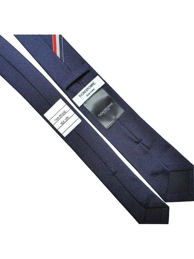 Bird Classic Silk Tie Navy - THOM BROWNE - BALAAN 4