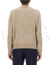 Heart Embroidered Logo Crew Neck Knit Top Beige - AMI - BALAAN 5