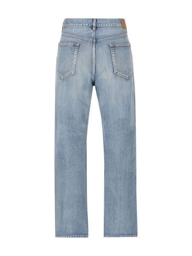 Loose Fit Mid Rise Jeans Blue - SAINT LAURENT - BALAAN 3