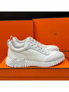 Bouncing Sneakers Mesh Suede Goatskin Blanc - HERMES - BALAAN 5