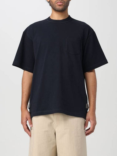 T-shirt Sacai in cotone con zip - SACAI - BALAAN 1