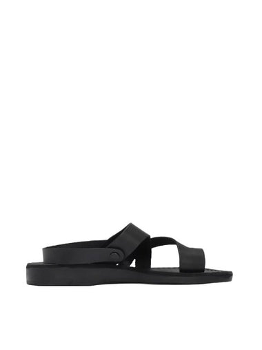 Benjamin Leather Sandals Black - JERUSALEM - BALAAN 1