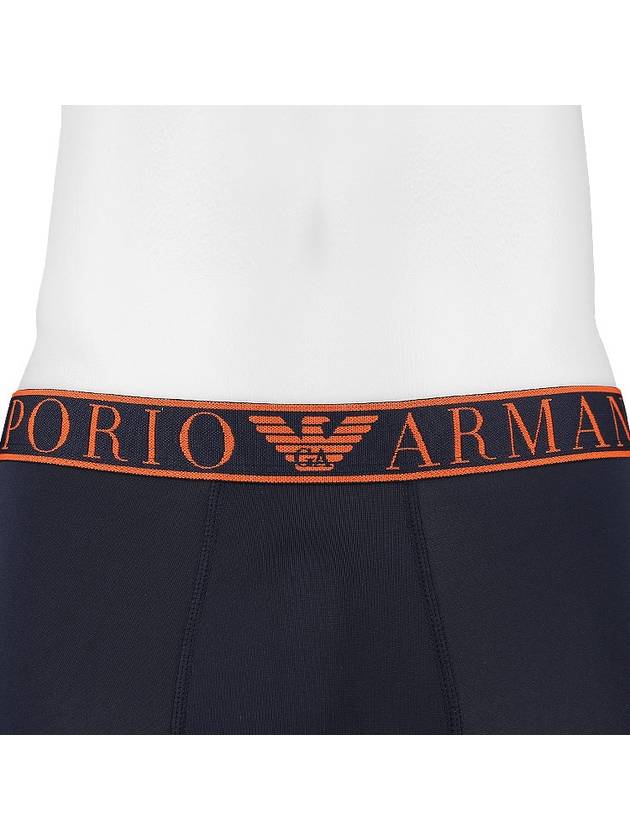 Logo Essential Microfiber Briefs Red Navy - EMPORIO ARMANI - BALAAN 6