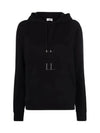 Logo Hoodie Black - SAINT LAURENT - BALAAN 2