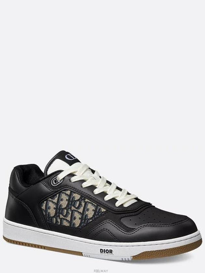 B27 Smooth Calfskin Low Top Sneakers Black - DIOR - BALAAN 2