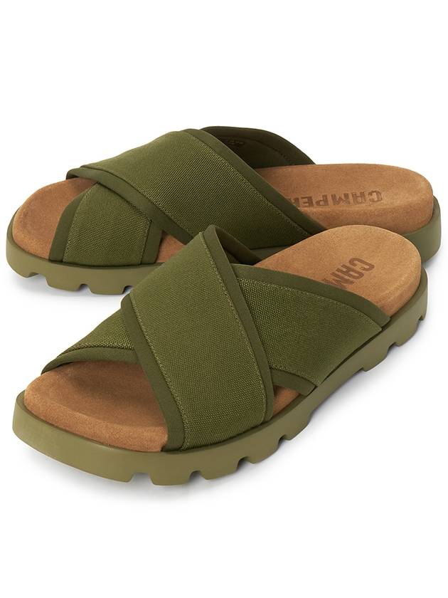 Brutus Cross Strap Sandals Green - CAMPER - BALAAN 2