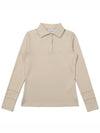 Performance Long Sleeve T Shirt BEIGE WOMAN - MALBON GOLF - BALAAN 1