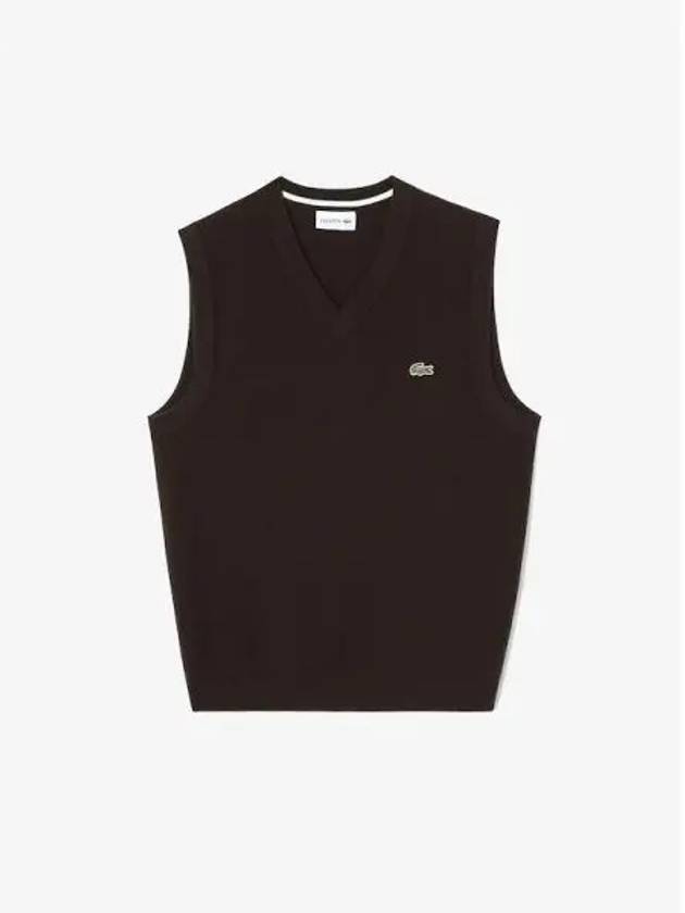 Men s V neck vest AH376E 54N BZD Domestic product GQ2N24081388058 - LACOSTE - BALAAN 1