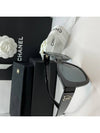 Eyewear Heart Logo Square Sunglasses Black - CHANEL - BALAAN 3