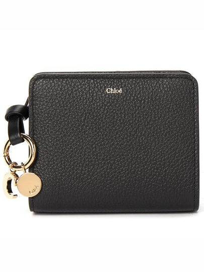 Women's Alphabet Small Half Wallet Black - CHLOE - BALAAN 2