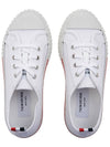 Canvas College Low Top Sneakers White - THOM BROWNE - BALAAN 7