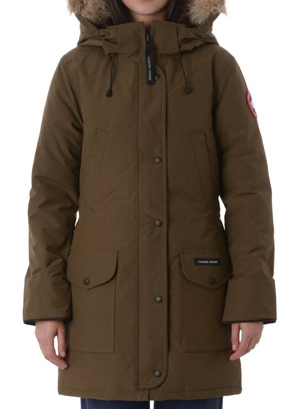 Trillium Classic Fit Down Padding Parka Military Green - CANADA GOOSE - BALAAN 3