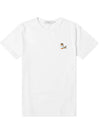 Dressed Fox Patch Classic Cotton Short Sleeve T-Shirt White - MAISON KITSUNE - BALAAN 2